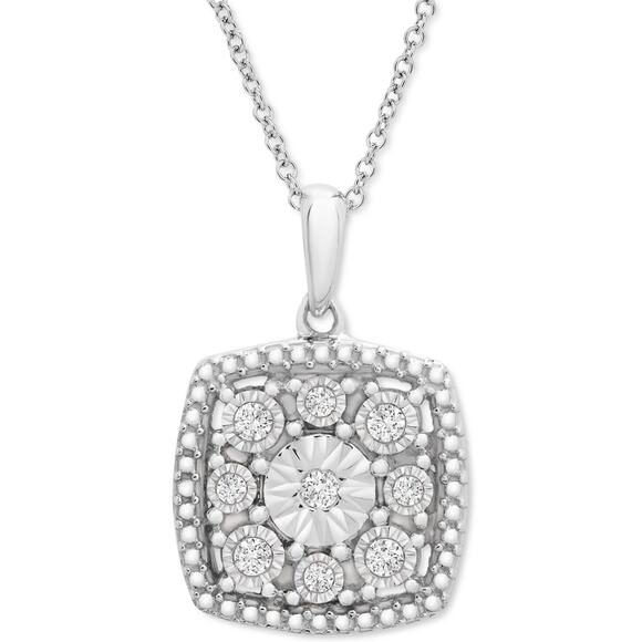 Diamond Cushion Cluster 18